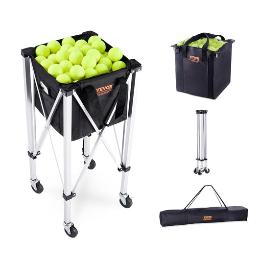 VEVOR - Panier de Balles de Tennis - Pliable - Roues Pivotantes – €43,99