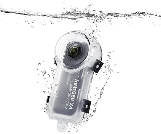 Boîtier étanche Insta360 X4 – Invisible – 360° sous l'eau