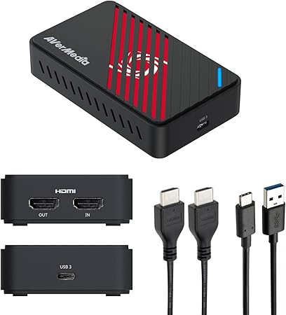 Carte tuner TV externe AVerMedia 4K HDMI – Faible Latence – Plug-and-Play