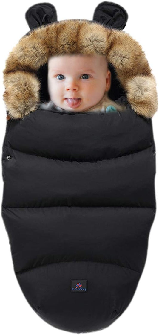 Balakaka - Gigoteuse Hiver Bébé - Col Fourrure Amovible - 0-3 Ans – €45,99
