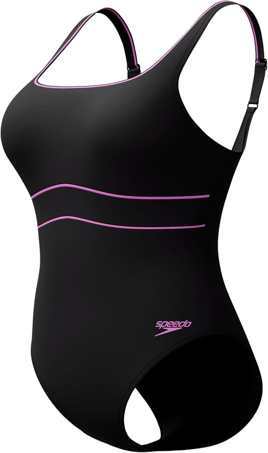 Speedo - Maillot de Bain Femme - Shaping ContourEclipse - Noir – €37,99