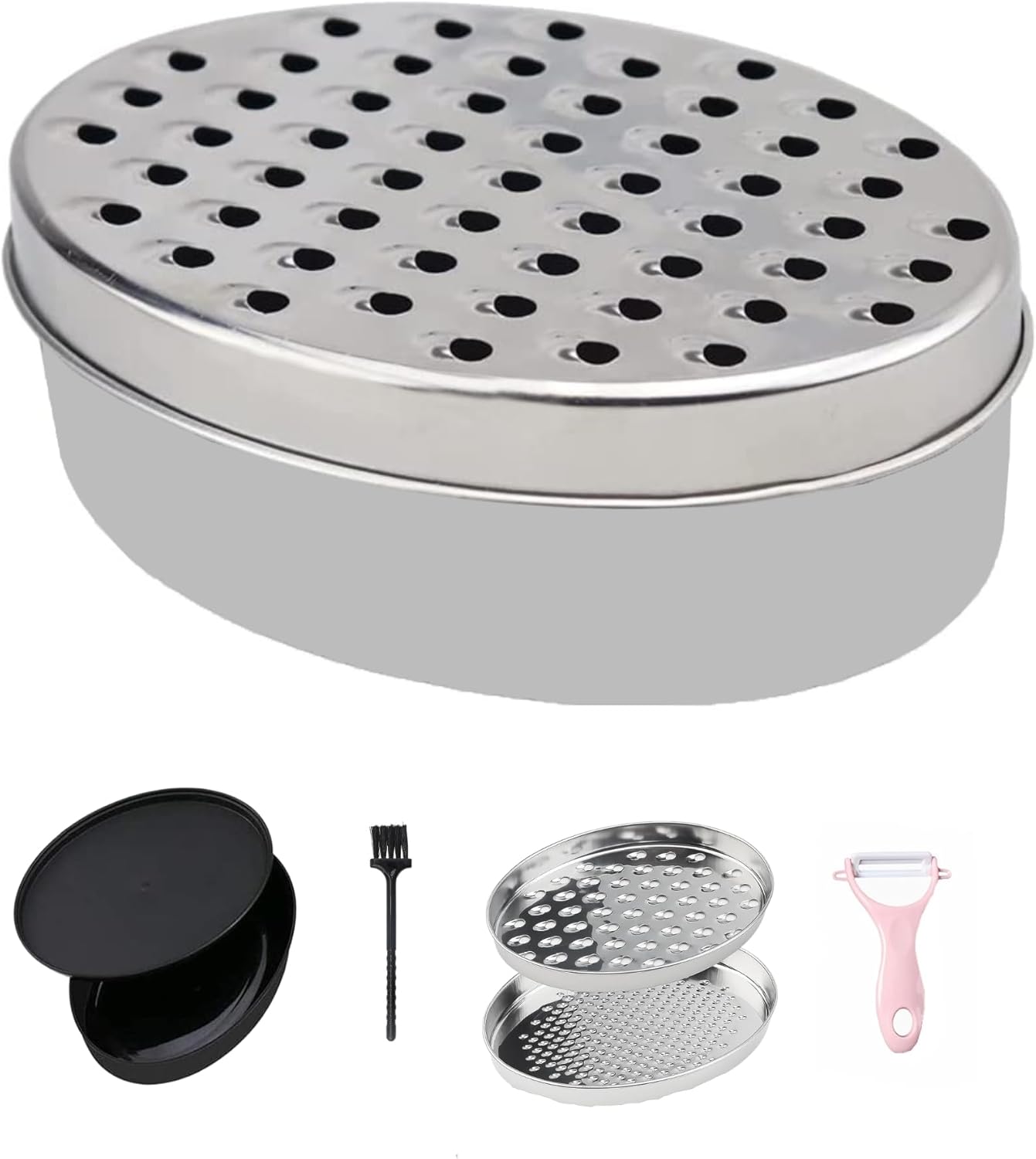 JagKul - Râpe à Fromage - Acier Inoxydable - Contenant Inclus – €6,49