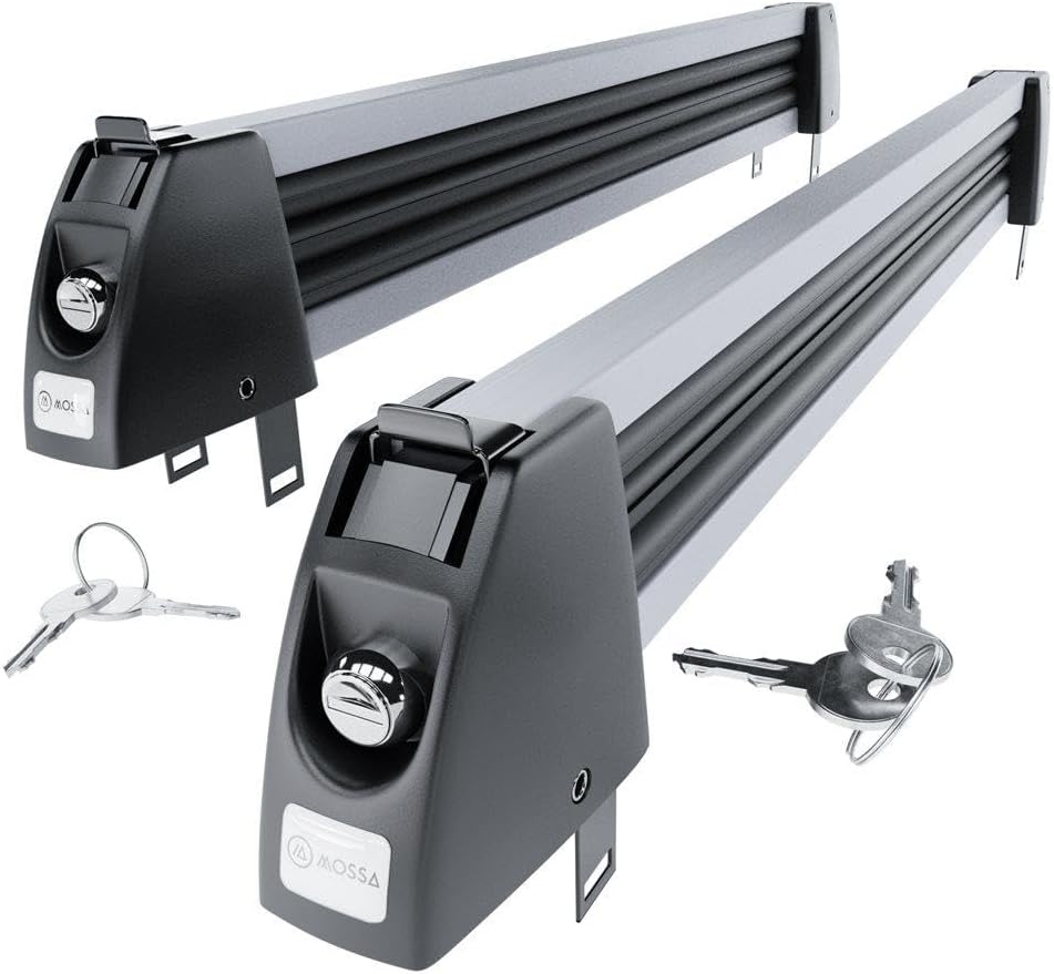 Mossa - Porte-Skis de Toit - Argent - 5 Paires/4 Snowboards – €46,99