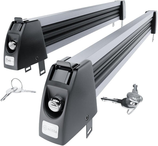 Mossa - Porte-Skis de Toit - Argent - 5 Paires/4 Snowboards – €46,99