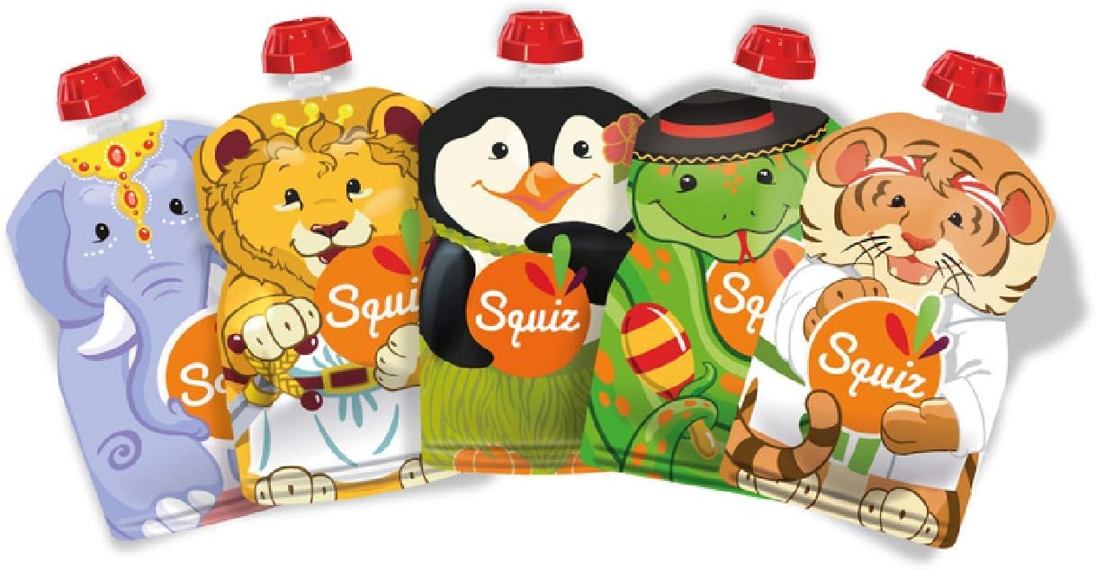 SQUIZ - Bouteilles Réutilisables - Sans BPA - Collection CARNIVAL – €25,99