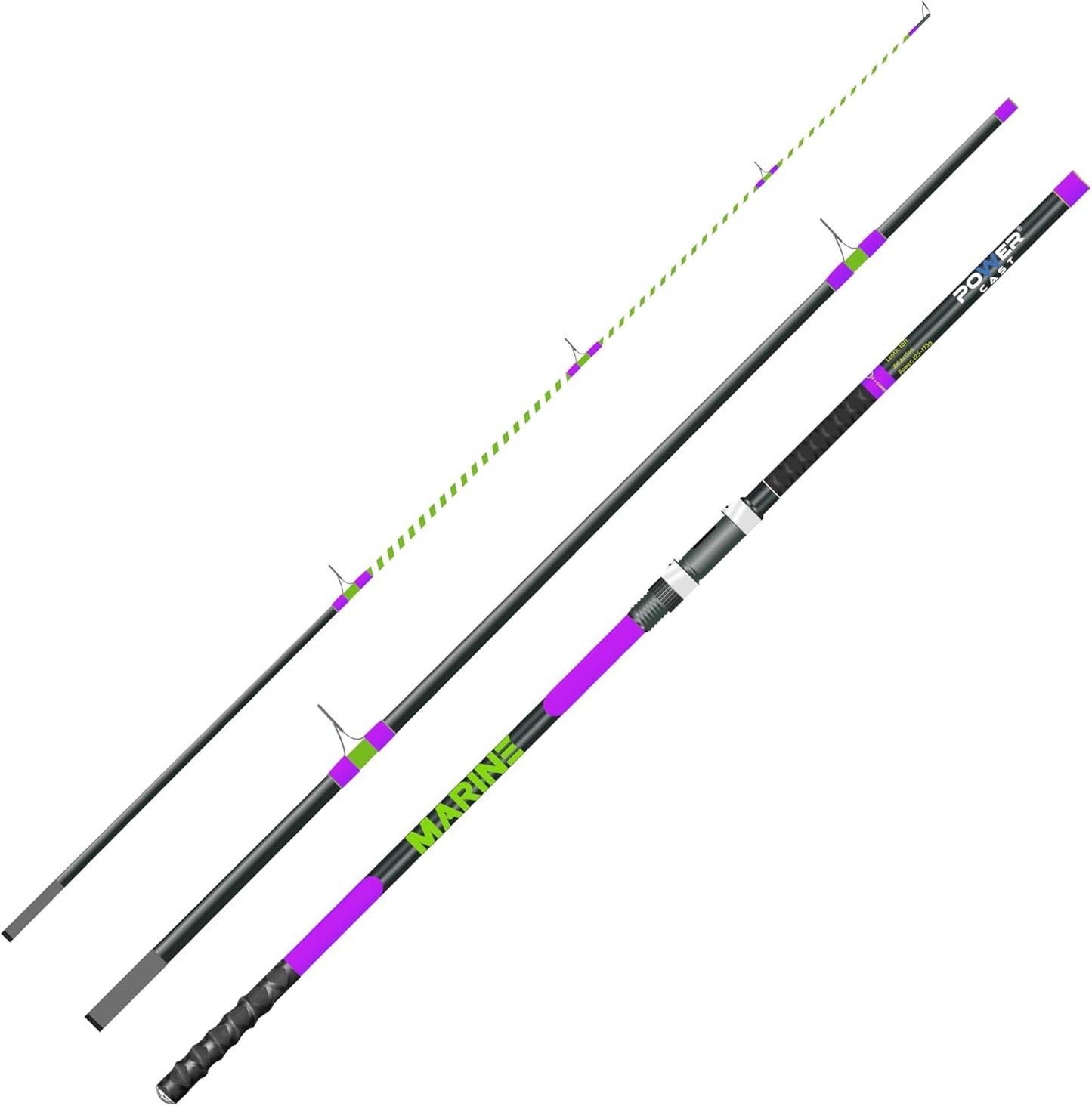 Power Cast - Canne à Pêche Marine - Action Progressive - 10ft – €51,99