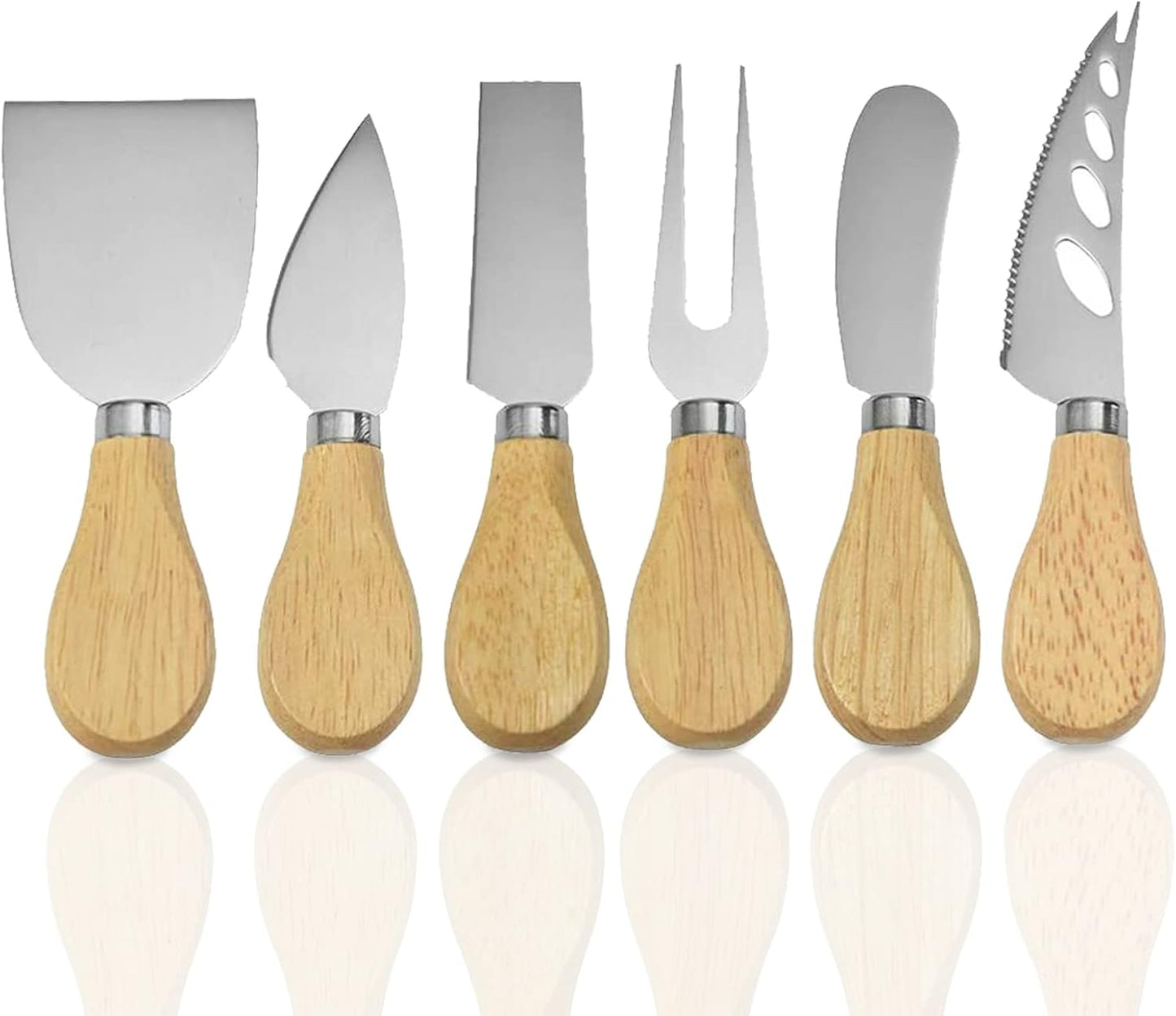 Mnixy - Set de Couteaux à Fromage - 6 Pièces - Acier Inoxydable – €2,85