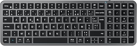 Claviers iClever Bluetooth – Multi-dispositifs – Gris