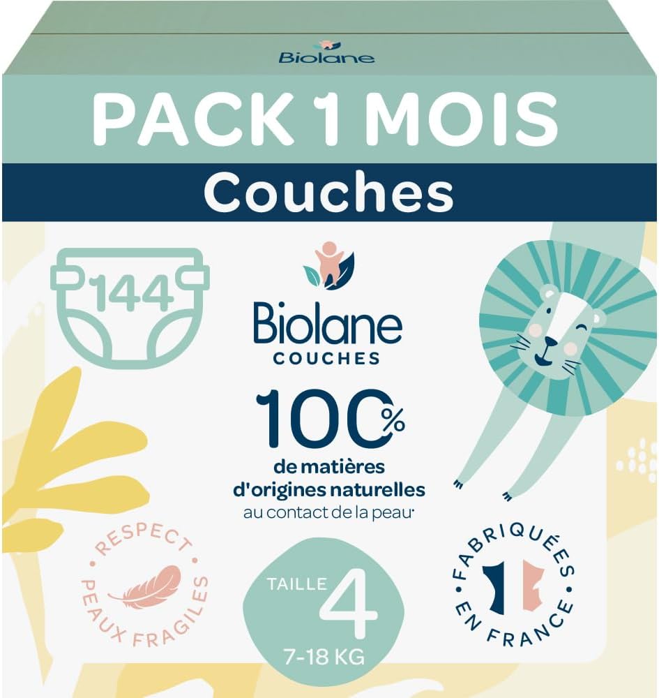 Biolane - Couches Bébé - Peau Sensible - Ultra-absorbantes – €51,99