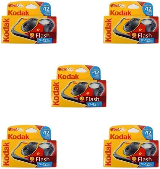 Appareil photo jetable Kodak Fun Flash – Lot de 5 – 39 poses