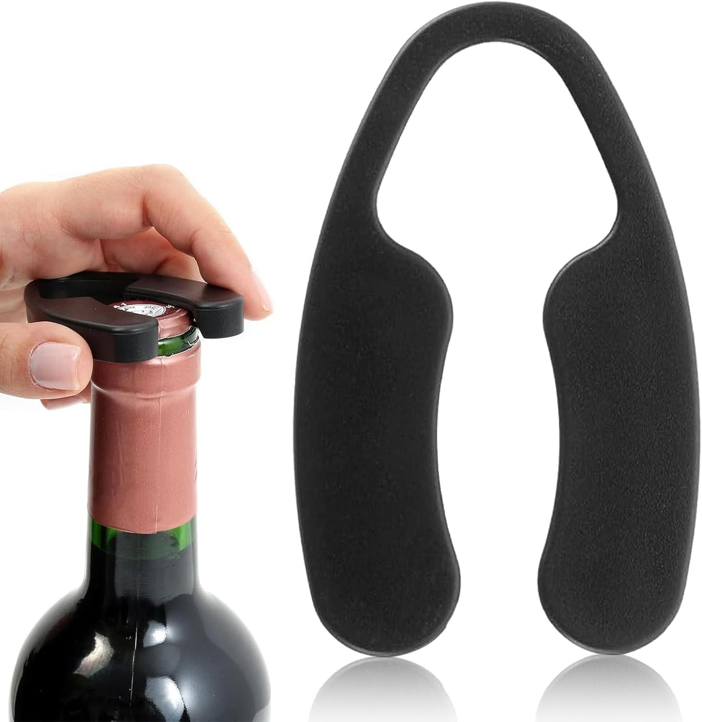 Elkuaie - Coupe-Capsule Vin - Acier Inoxydable - Design Ergonomique – €2,59