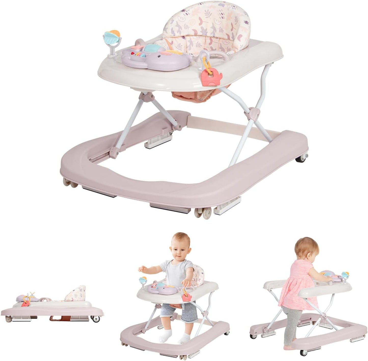 Leogreen - Marcheur Bébé 3-en-1 - Hauteur Réglable - Pliable – €41,99