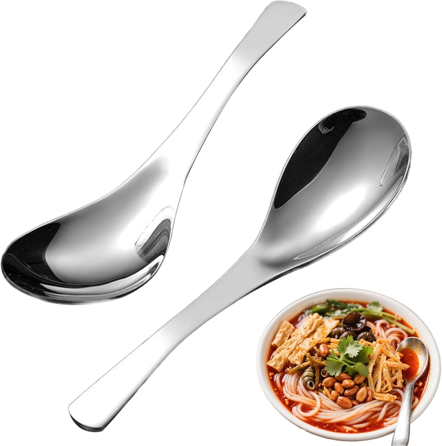 Generic - Cuillères à Soupe - Acier Inoxydable - Lot de 2 – €3,24