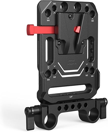 Supports et fixations SMALLRIG Plaque de Batterie V-Mount – Double Rod Clamp