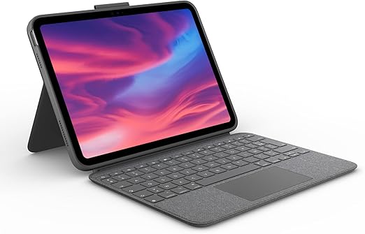 Clavier Logitech Combo Touch – iPad 10e Génération – Gris