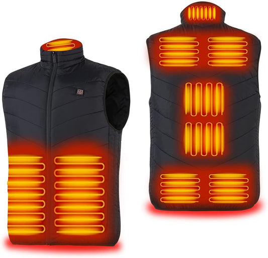 Aunus - Gilet Chauffant - 9 Zones Chauffantes - 3 Températures Réglables – €43,99