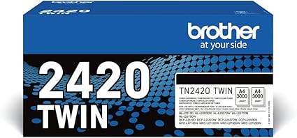 Toner Brother TN2420TWIN – Noir – Lot de 2