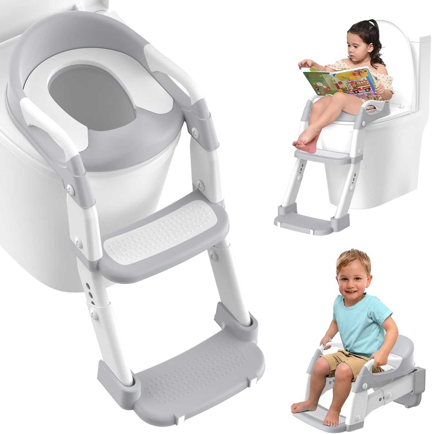 Jabaka Circle - Siège de Toilette Enfant - 3 en 1 - Réglable et Antidérapant – €26,99