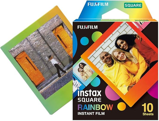 Pellicules INSTAX Rainbow – Lot de 10 Films carrés
