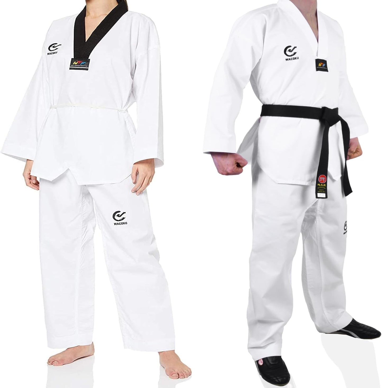 MAR - Uniforme Taekwondo - Col V - Gi Blanc WT – €28,99