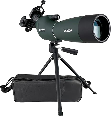 Longue-vues SVBONY SV28 – Zoom 25-75x70 – Étanche IP65