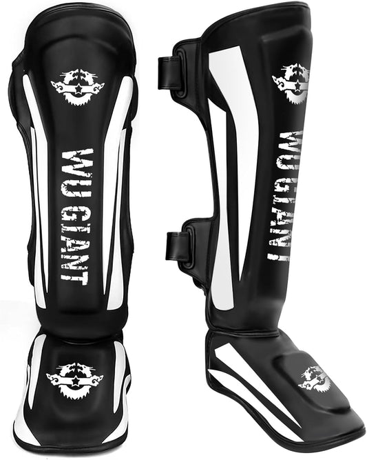 NZQXJXZ - Protège-tibias Kickboxing - Ajustable - Protection du Cou-de-pied – €31,99