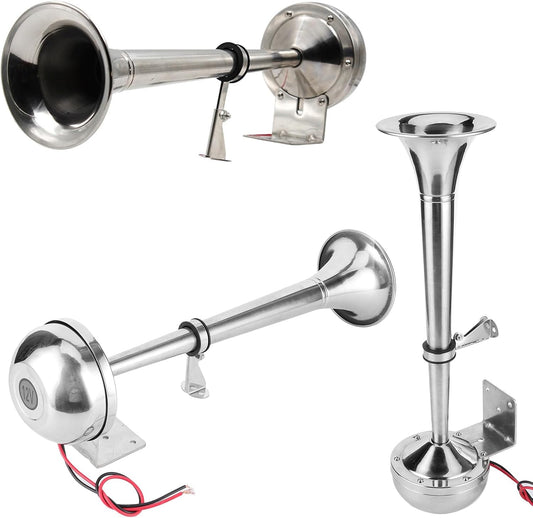 SyLabY - Corne de Bateau - 125dB - Acier Inoxydable – €34,99