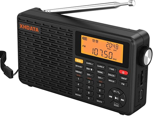 Radio de table XHDATA D109WB – Bluetooth V5.0 – Excellente Réception