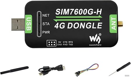 Dongle 4G Waveshare SIM7600G-H – Antenne Flexible – 150Mbps