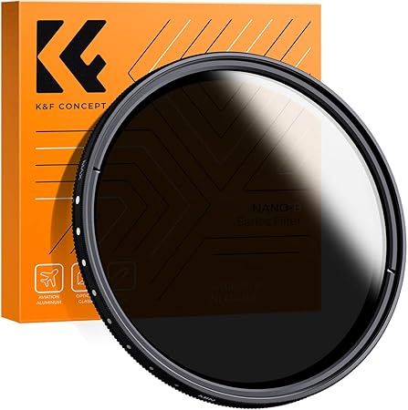 Filtres à densité neutre K&F Concept ND Variable 72mm – Kit avec Chiffon