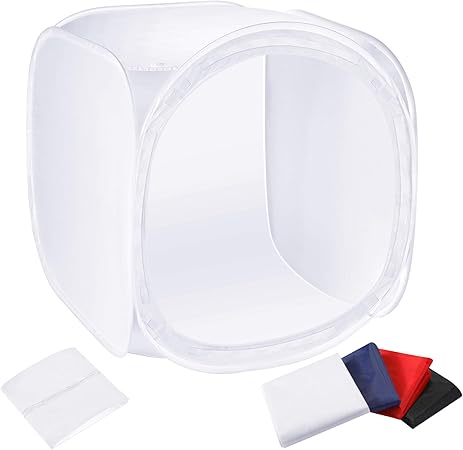 Tente de shooting NEEWER 60x60cm – 4 Toiles de Fond