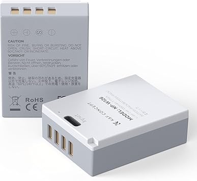 Batteries pour appareils photo K&F Concept NP-W126S – Chargement USB-C – 1050mAh