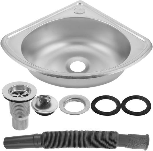 ABOOFAN - Évier de Cuisine - Acier Inoxydable - Forme Éventail – €28,99