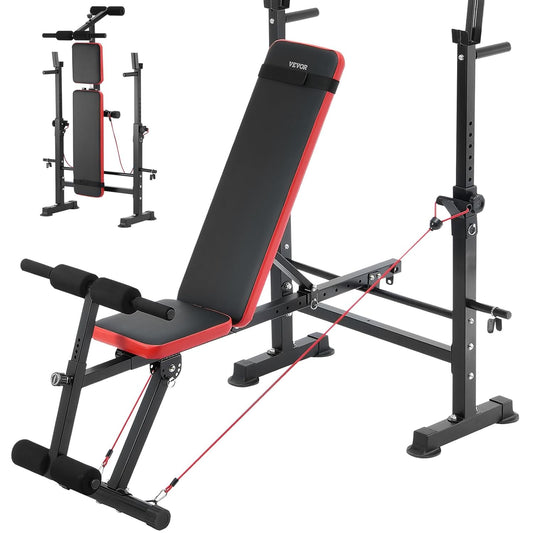 VEVOR - Banc de Musculation - Multi-Fonction - Pliable et Réglable – €103,99