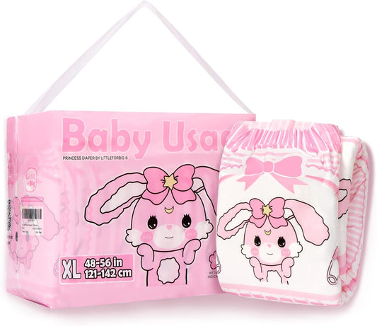 LittleForBig - Couches Adultes - Style 'Baby Usagi' - Taille X-Large – €30,99