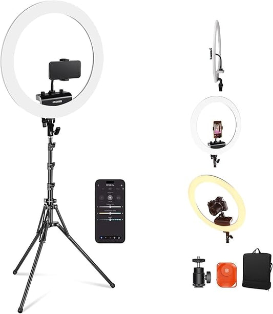 Flash NEEWER 18" Ring Light – Ultra Fin, 45 W, 2900K-7000K