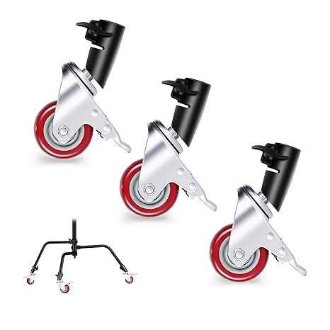 Dollies cinéma Neewer – Roulettes Pivotantes 75 mm – Noir