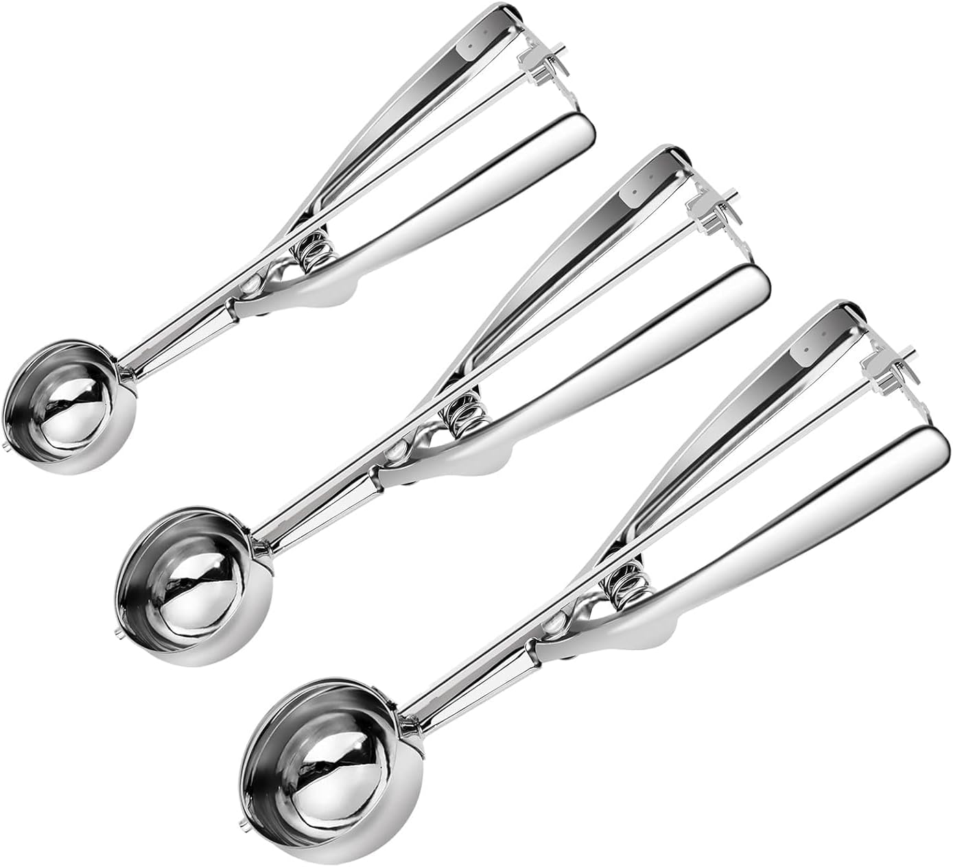 MEETOZ - Ensemble de Cuillères - Acier Inoxydable - Libération Facile – €5,52