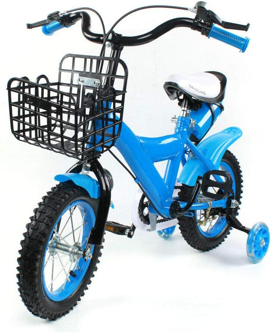 WSIKGHU - Vélo Enfant 12 Pouces - Roues Auxiliaires - Double Frein – €48,99