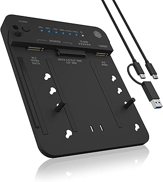 Station d'accueil ICY BOX USB 3.2 Gen 2 – Clonage & Lecteur