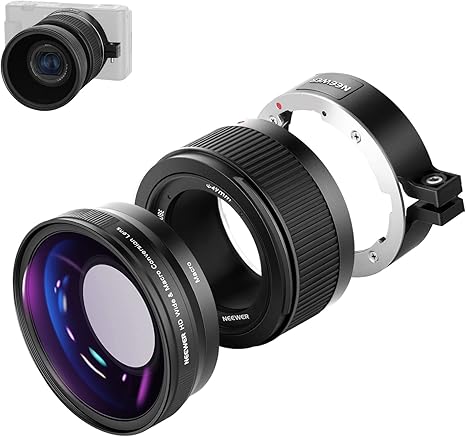 Objectifs pour reflex NEEWER – Grand Angle 18 mm et Macro 10x
