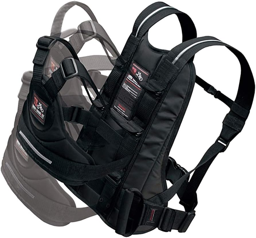 RekoTandem - Harnais de Sécurité Moto Enfant - Poignées Réfléchissantes - Noir – €39,99