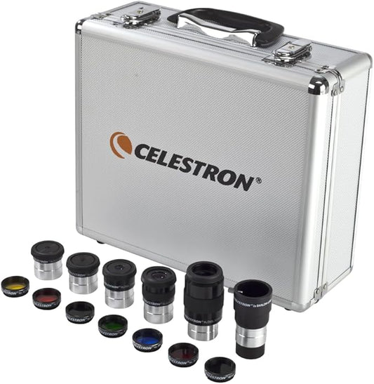 Lentilles de visée Celestron – Kit 14 pièces – Étui métallique