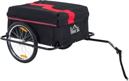 HOMCOM - Remorque à Vélo - Base en Acier - Sac Spacieux – €58,99