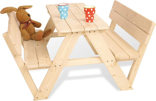 PINOLINO - Table de Pique-Nique - Avec Dossier - 4 Places – €53,99