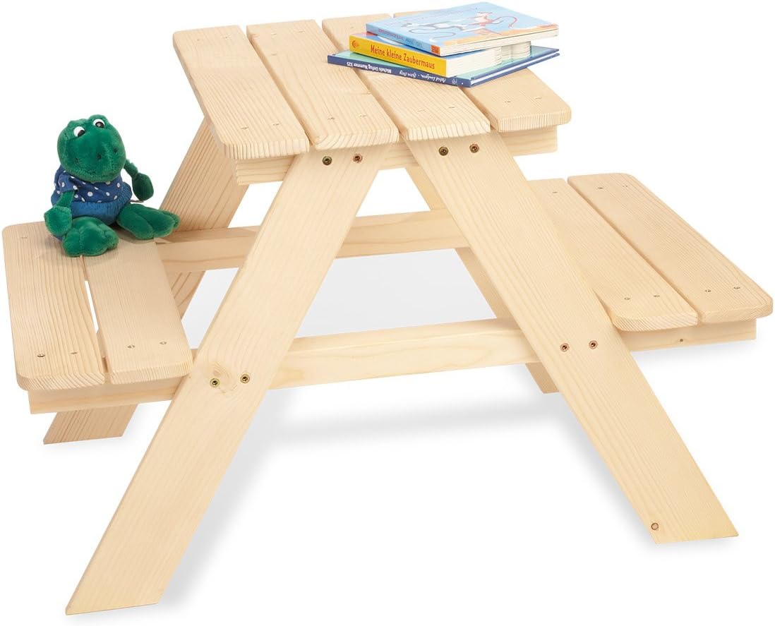 PINOLINO - Table Banc Enfant - Petit - Non Traité – €29,99
