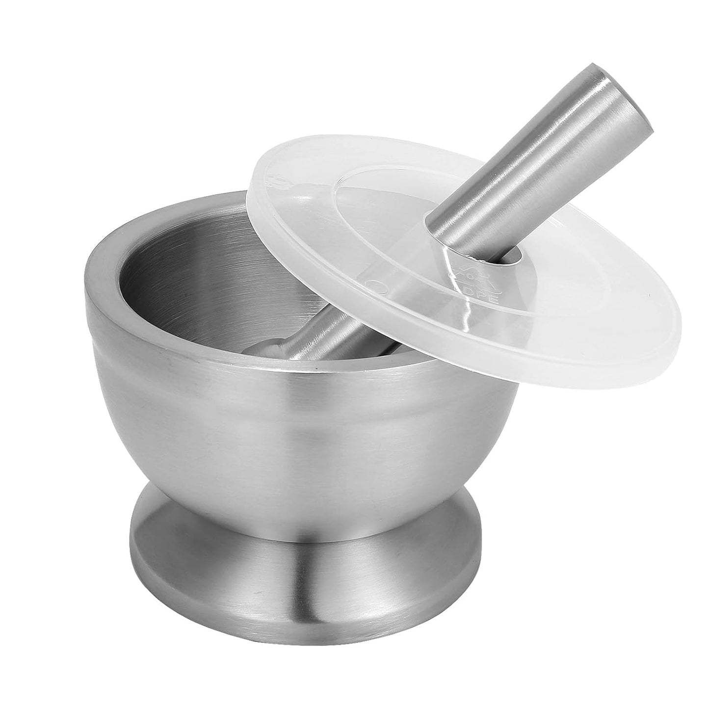 SVNR - Ensemble Mortier et Pilon - Acier Inoxydable 304 - Couvercle Plastique – €8,44