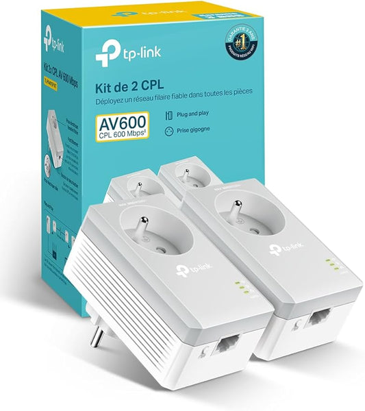 CPL TP-Link TL-PA4015PKIT – 600 Mbps – Pack de 2