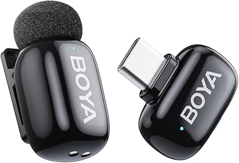 Microphones externes BOYA Mini Micro – Sans Fil pour iPhone et Android
