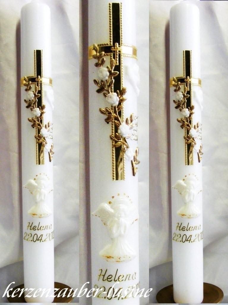 kerzenzauber-lusine - Bougie Baptême - Autocollants Lettres - Communion Fille – €27,99